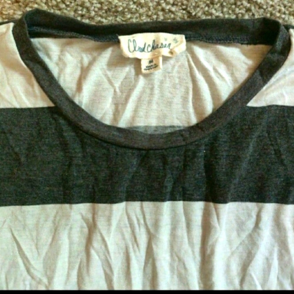 Women's Lightweight Cloud Chaser Long Sleeve Shirt Size Medium Stripes - Picture 3 of 5